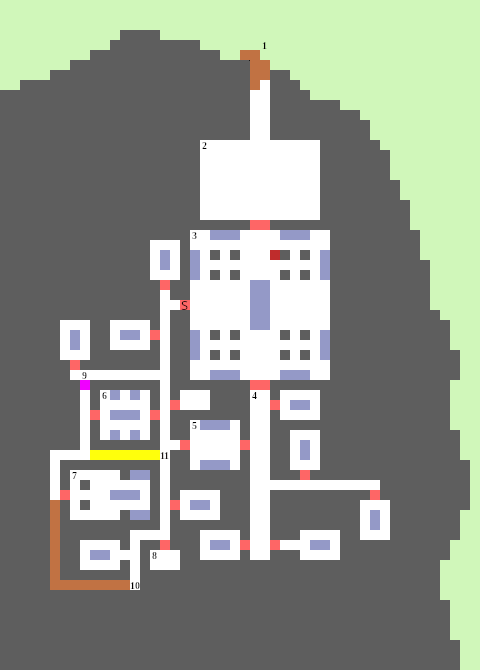 A map of the Tomb of the Last Rehani.